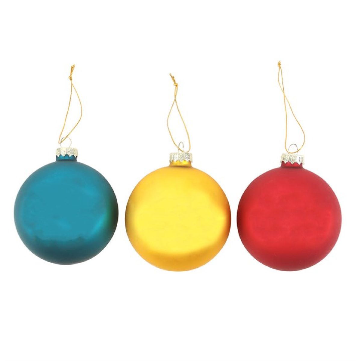 Nostalgic Christmas Glass Baubles (Set of 3)