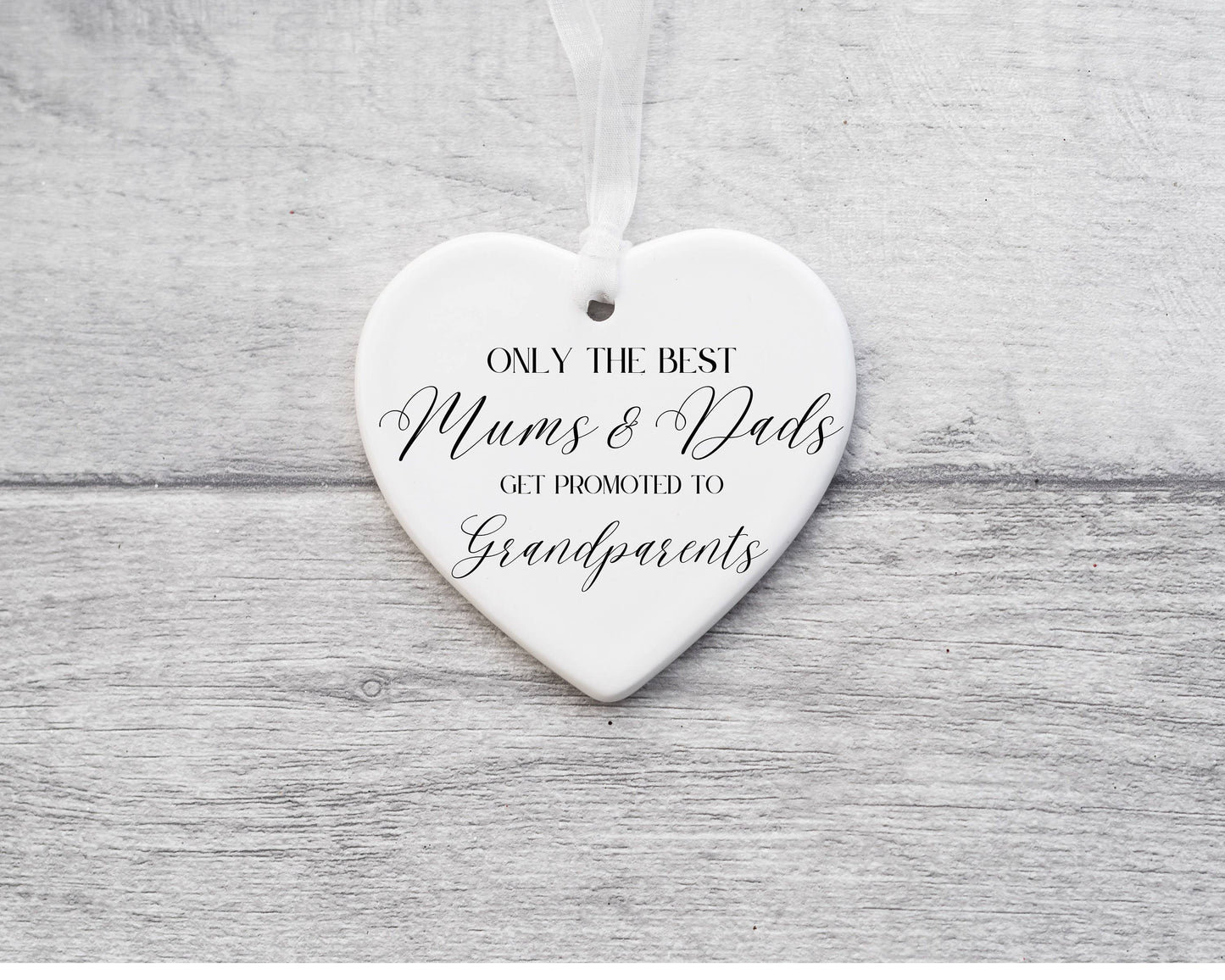 Promoted to Grandparents Ceramic Keepsake Ornament