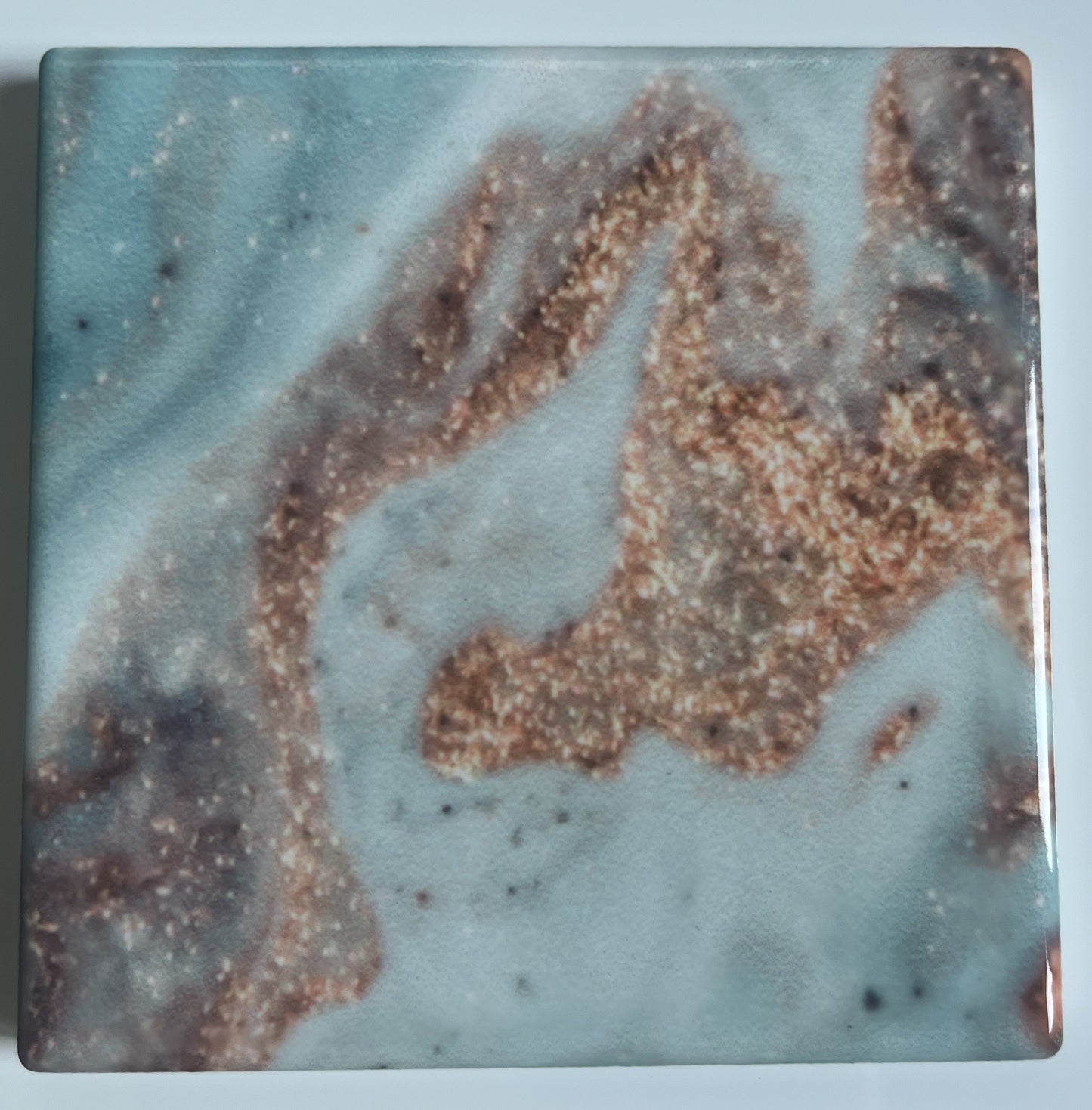 Hand Made Marble Effect Ceramic Coaster