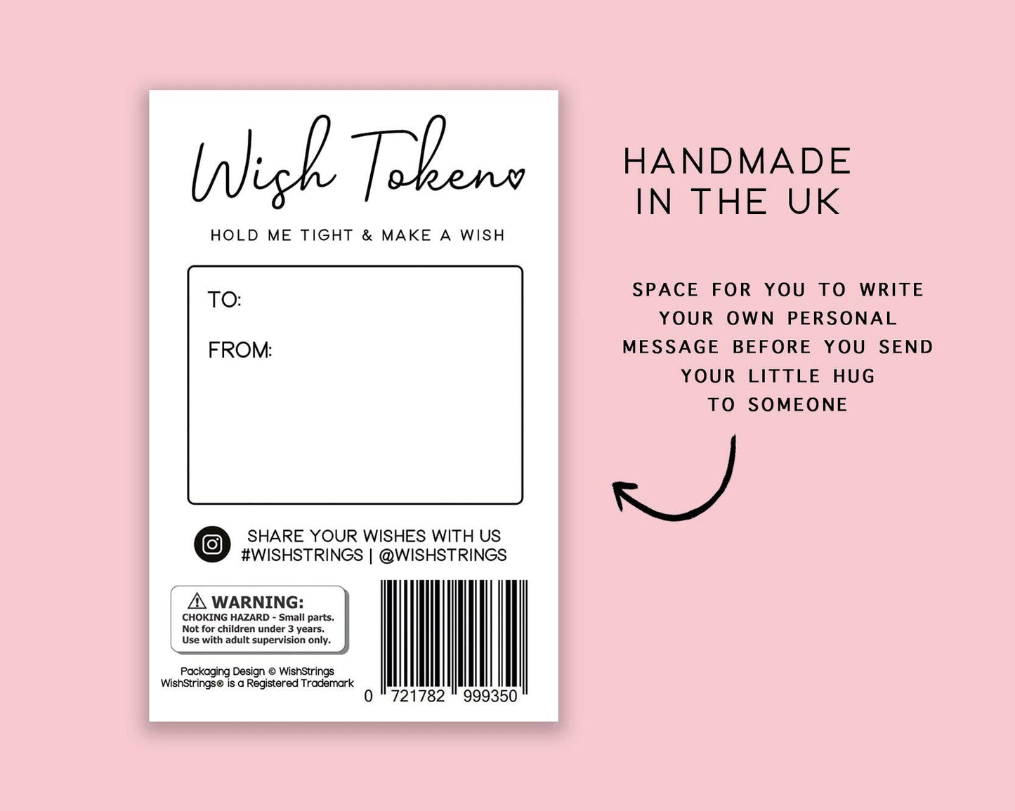 Sending Hugs - Pocket Hug Wish Token