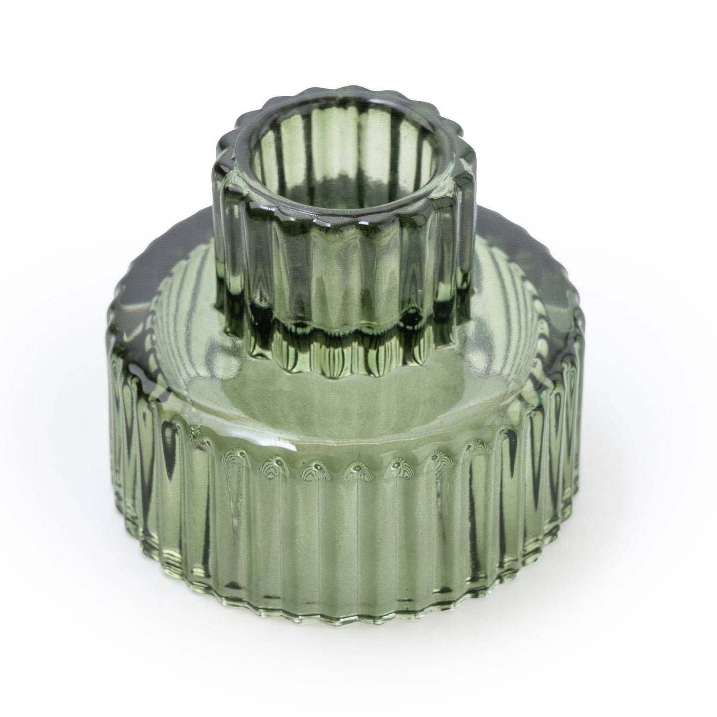 Green Double Ended Candleholder