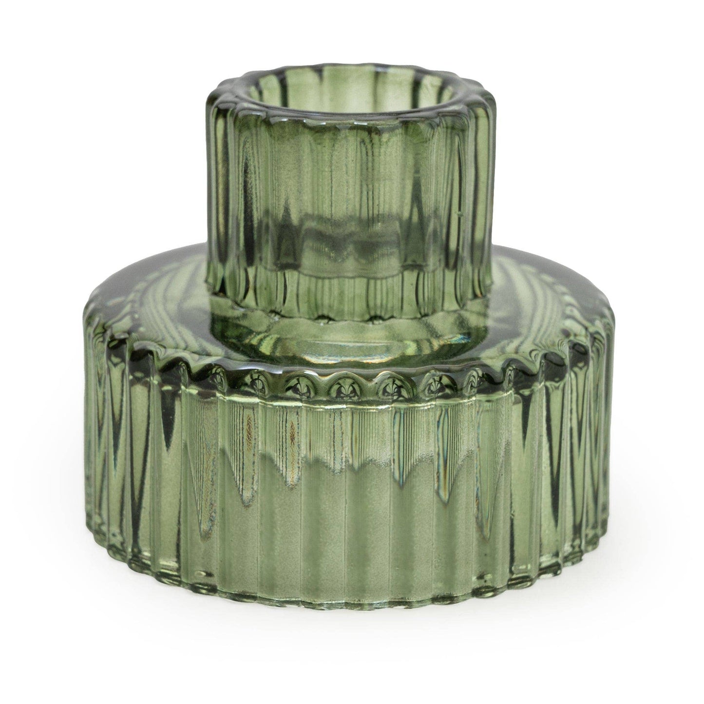 Green Double Ended Candleholder