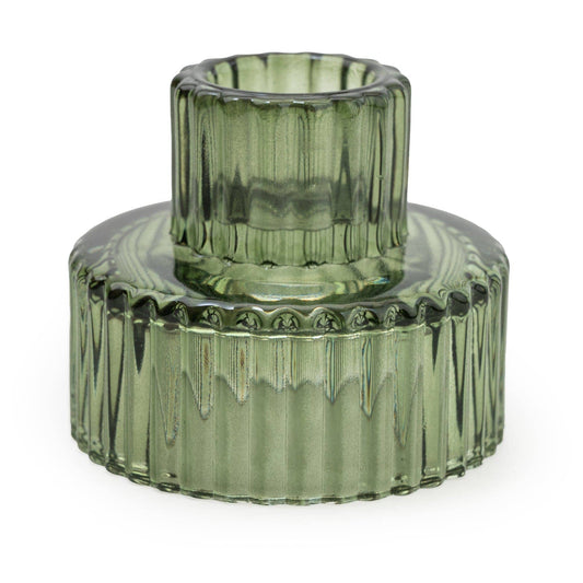 Green Double Ended Candleholder