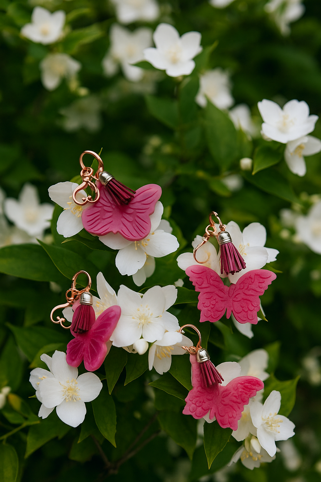 Beautiful Butterfly Bag Charm