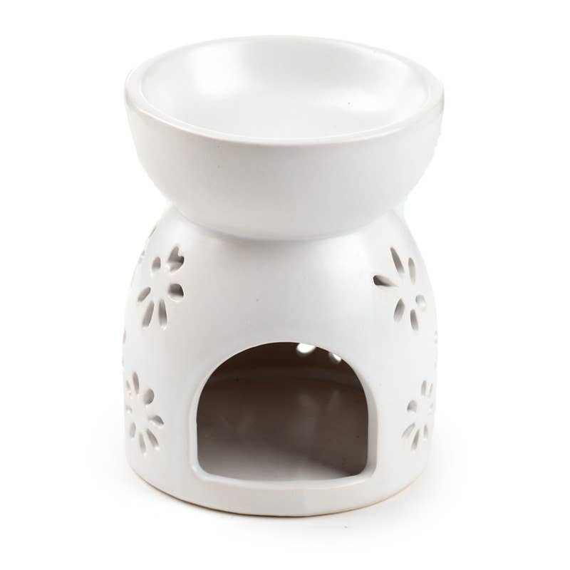 Daisy Cut Out Ceramic Oil & Wax Burner