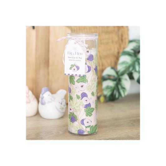 Fig Tree Print Vanilla & Fig Tube Candle