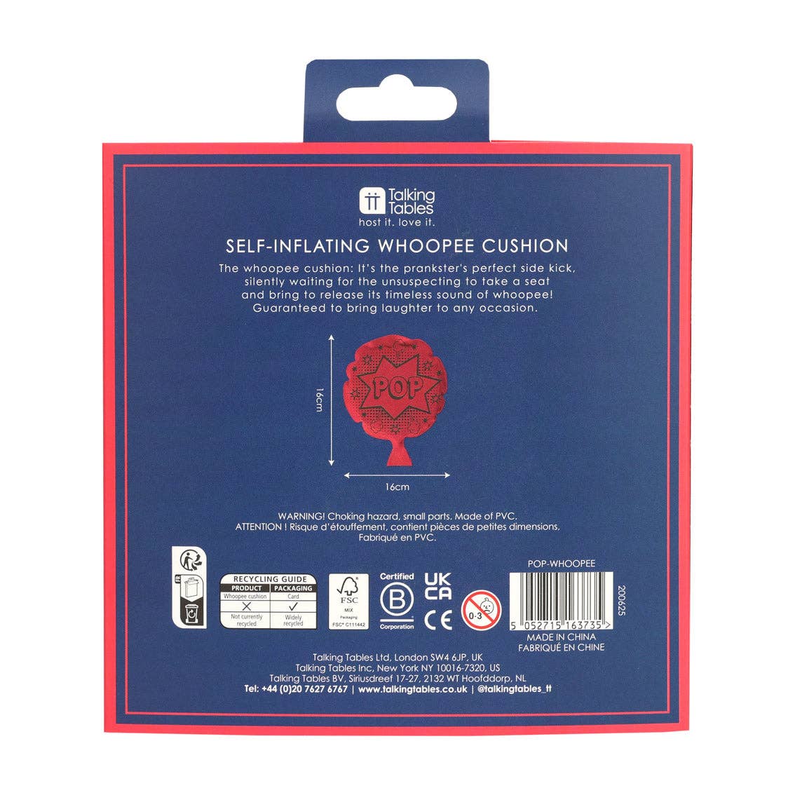 Retro Pop Whoopee Cushion