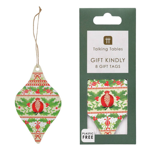 Folklore Christmas Gift Tags | 8 Pack | Sustainable Gifting|
