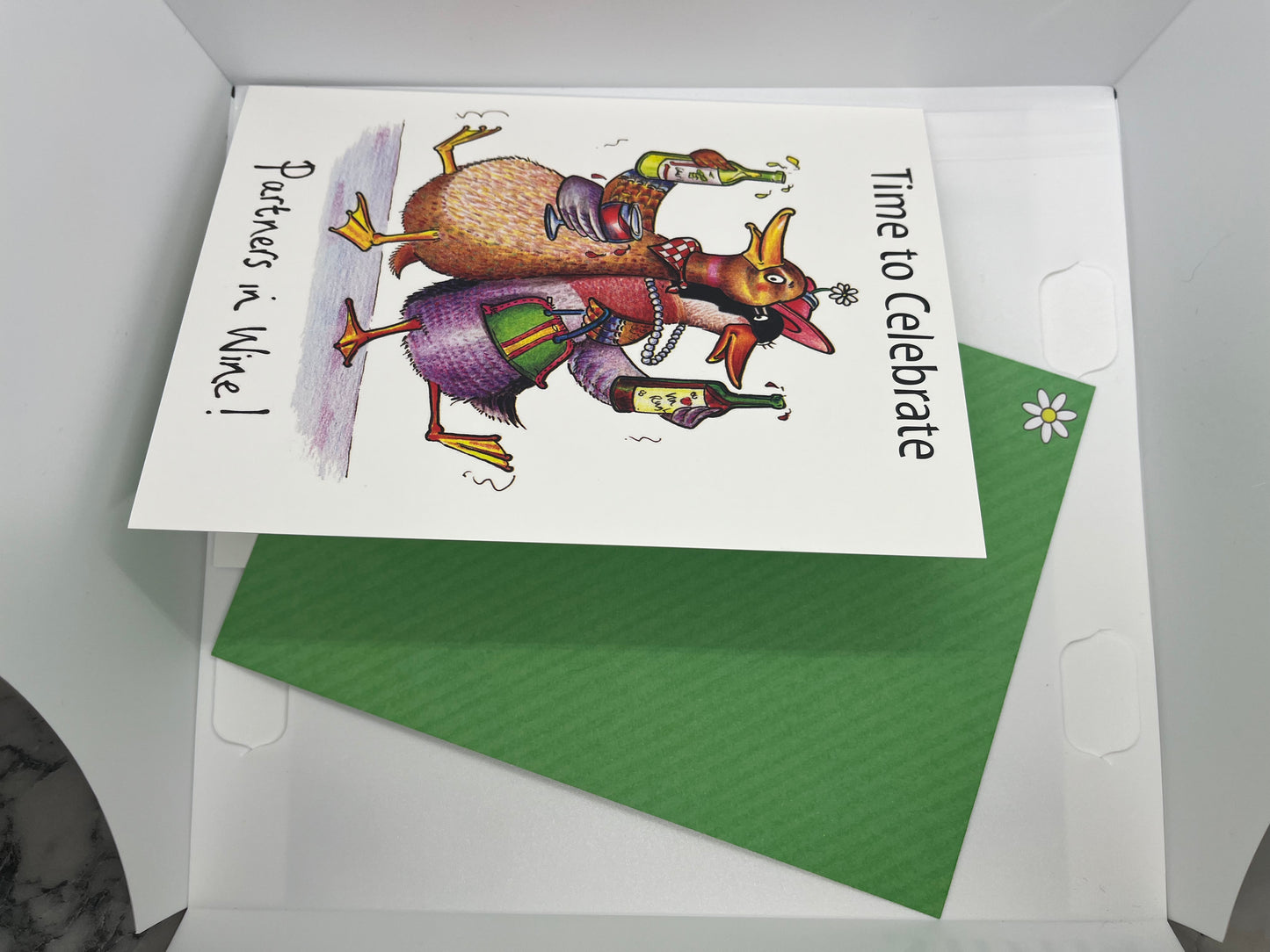 Partners In Wine Greeting Card