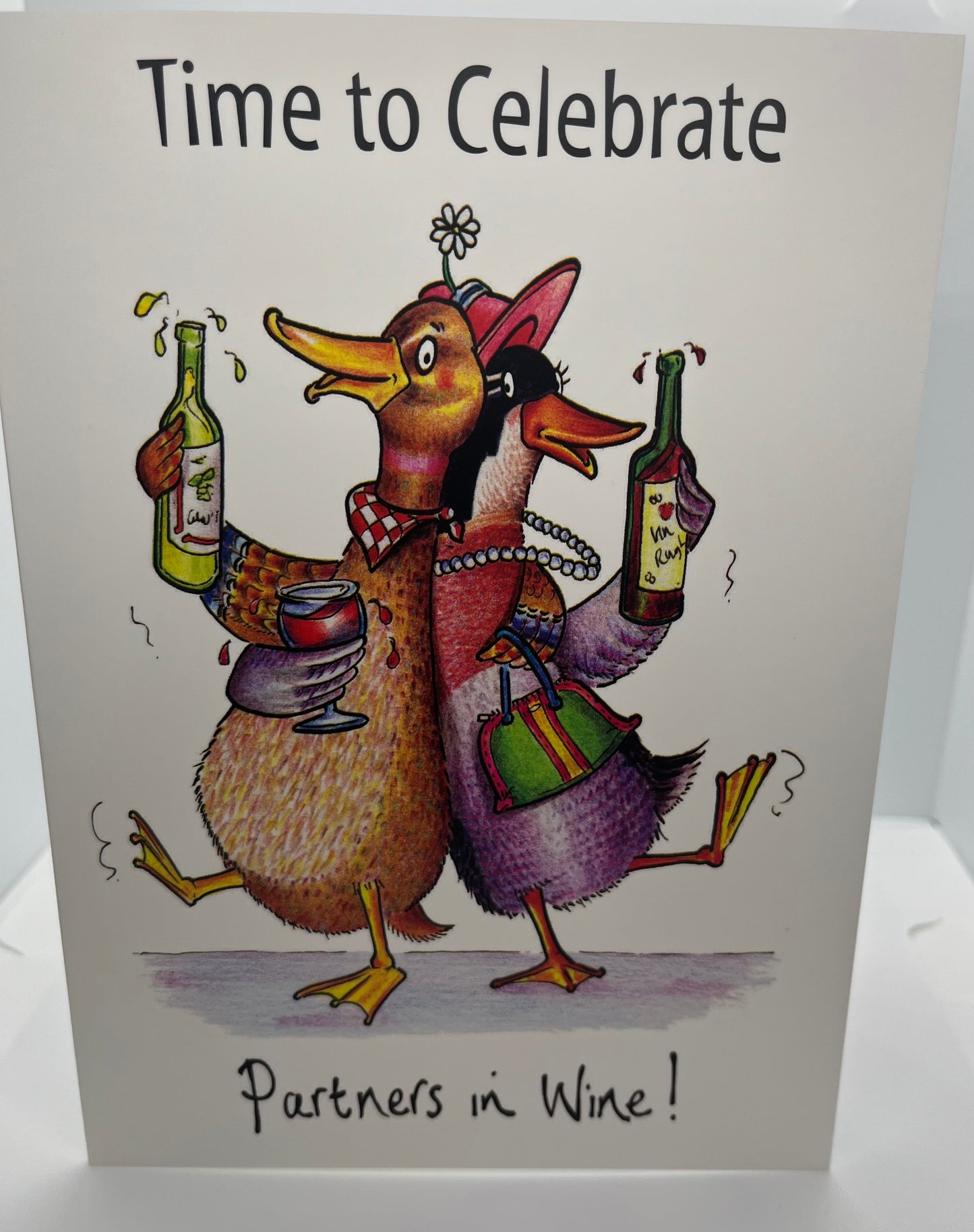 Partners In Wine Greeting Card