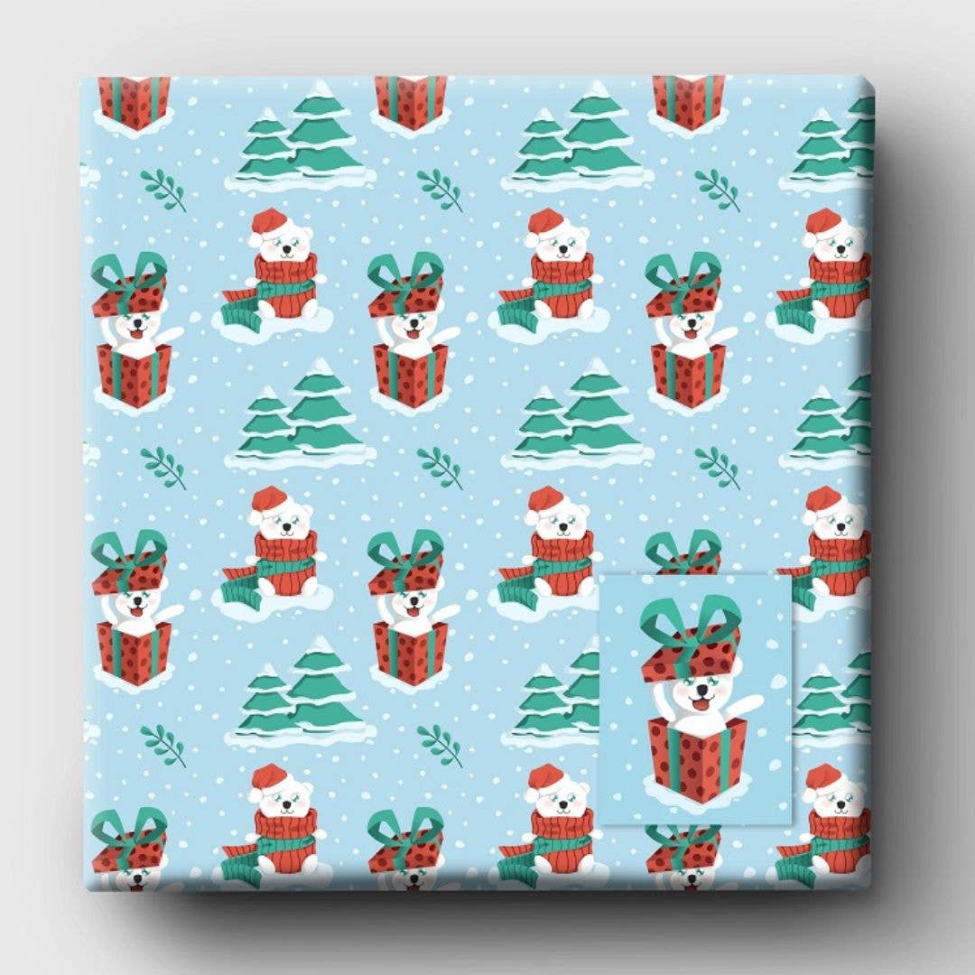 Christmas Wrapping Paper & Gift Tag