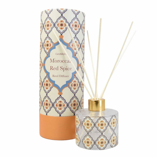 Moroccan Red Spice Reed Diffuser in Gift Box Red Cinnamon